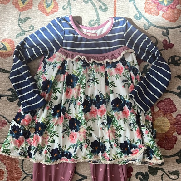 Cheeky Plum Toddler Girls Set 3T - Picture 2 of 3